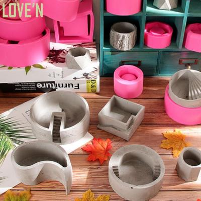 China LOVE'N AIR Plant Stand Indoor Succulent Cement Planter Concrete Plant Pot Silicone Mold For DIY Handmade Homedecor for sale