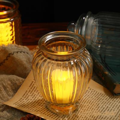 China Simple and creative LOVE'N LV563P Aromatherapy empty glass cup candle jar essential oil stored glass candle bottle DIY for sale