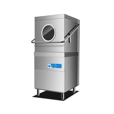 China Commercial 7KW Custom Electric restaurant Wash Dishes Machine hood type Uncovering automatic dish washer machine à venda