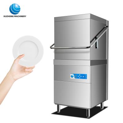 China Stainless Steel Restaurant Dish Washers Hood Type Commercial Onsite Installation Kitchen Cleaner for sale