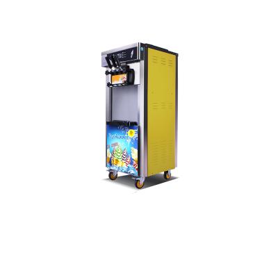 China commercial three flavors soft ice cream machine with 12L Homemade ice cream rolls maker à venda