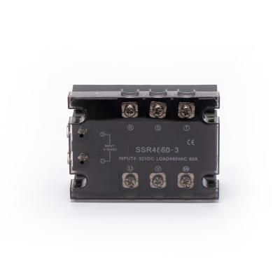 China IP6.5Sealed / Epoxy 50A Three 3 Phase DC AC Solid State Relay SSR DC3V/5V/12V/24V/32V Control AC220V/380V/480V for sale