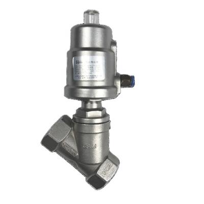 China General yYUHONG 2 Way Sanitary Food Grade Y Piston Stainless Steel Angle Single Seat Pneumatic Valve for sale