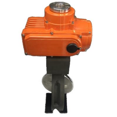 China General YUHONG Motorized High Performance Dn200 8 Inch Wafer Type EPDM PTFE Lined SS Electric Actuator Butterfly Valve Price for sale