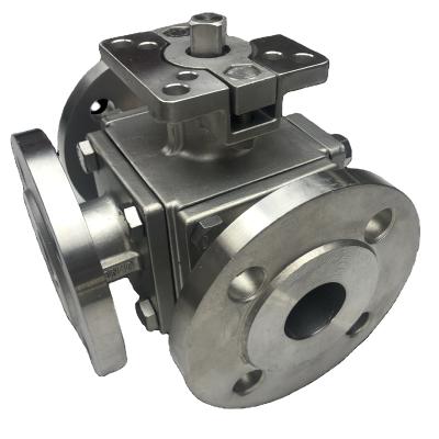 China Chemical Industry Professional Manufacturing Electric Actuator Fittings Flange Ball Valve for sale