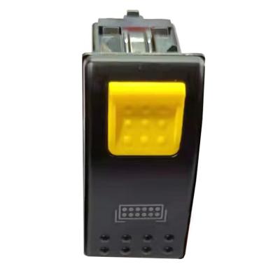 China IP67 12V 24V 10A 20A 5PIN LED Waterproof Car/Boat Security Light Lock-Bottom Self Lock-Self Rocker Switch for sale