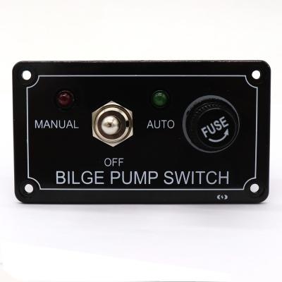 China Adopting Technology 12V LED INDICATOR 3 WAY PANEL MANUAL BILGE PUMP SWITCH Capacitive Sensing PANEL HOUSING//AUTO MARINE RV BOAT for sale