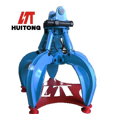 China Trusses Hydraulic Rotating Grapple Excavator Wooden Grapple Log Grapple Stone Grapple Earth Moving Machinery for sale