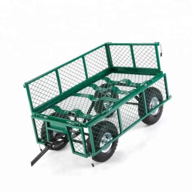 China Folding Mesh Carrier ATV Trailer Garden Mesh Cart Tool Cart Trolley Cart for sale