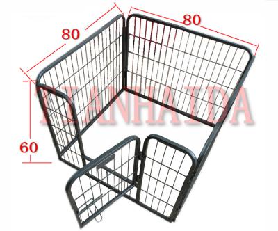 China Breathable metal pet cage, folding dog cage, large dog cage kennel for sale