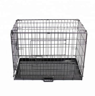 China Available Luxury 2 Door Metal Dog Cage Pet Crate Metal Dog Kennel Dog Cage Different Size Viable for sale