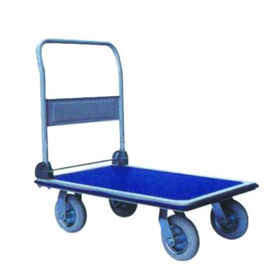 China Tools Hand Flatbed Truck Silent Fold Four Series Folding Push Cart Platform Hand Truck Cart for sale