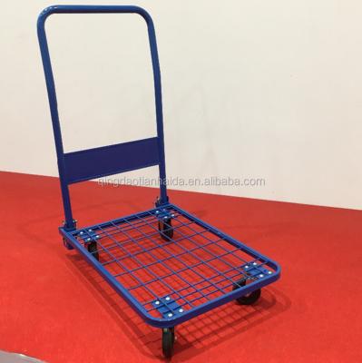 China Tools PH1550 Four Wheel Platform Cheap Foldable Hand Truck With Mesh for sale