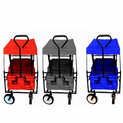 China Tools Garden Steel Frame Camping Trolley Hand Truck Folding Canopy Travel Folding Service Beach Cart for sale