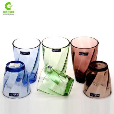 China 2018 New Design Colored Sustainable Popular Cheap Drinking Glass Mugs for sale