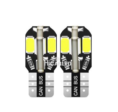 China Car Dome Light W5W T10 LED Canbus 5730 Bulbs 8SMD 12V 6000K 194 168 LED Interior Car Map Dome Lights Auto Parking Light Signal Lamp for sale