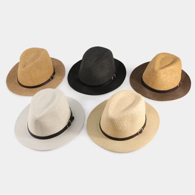 China Character Dongkuan New Version Straw Panama Hat Summer Fashion Design Men's Formal Hats for sale