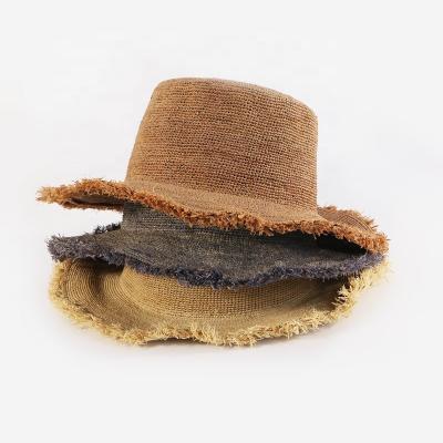 China Custom Wholesale Dongkuan Character Straw Hat Wholesale Raffia Female Panama High Grade 100% Luxury Beach for sale