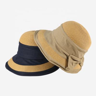 China Female Logo Summer Spring Colored Bucket Hat Custom Straw Hat Custom Korean Style Character Dongkuan Summer Luxury Design Sunshade Leisure Hat for sale