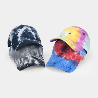 China Dongkuan JOINT Wholesale Logo Outdoor Sports Cap Cotton Custom Unisex Baseball Caps Wholesale Tie Dye Baseball Cap From China for sale