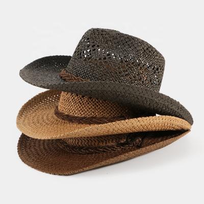 China Wholesale Soft Texas Mens Cowboy Hats Amazon Straw Hat Paper Zhejiang Yiwu Character Dongkuan Summer for sale