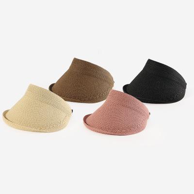 China High Quality Women Summer Sun Visor Hat Dongkuan Fashion Character Straw Visor Hat Outdoor Custom Hat for sale