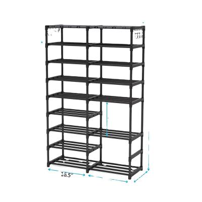 China High Quality Durable Wholesale Metal Plastic Removable Shoe Rack (Waist) Adjustable for sale