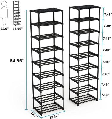 China (Size)Wholesale High Quality Adjustable Simple Designs Removable Shoe Rack for sale