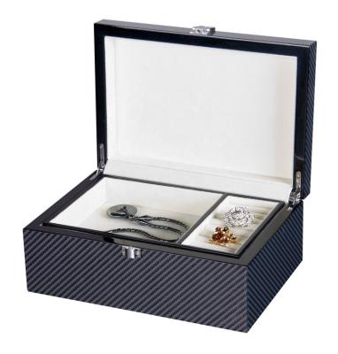 China Eco - Friendly Carbon Fiber Wooden Jewelry Packaging Box And Wooden Gift Boxes for sale