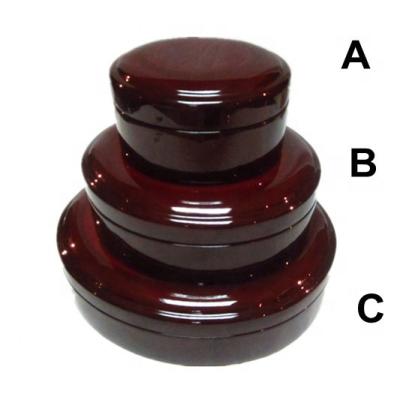 China Eco - Friendly Heart Shaped Round Stack Jewelery Pavia Wooden Box for sale