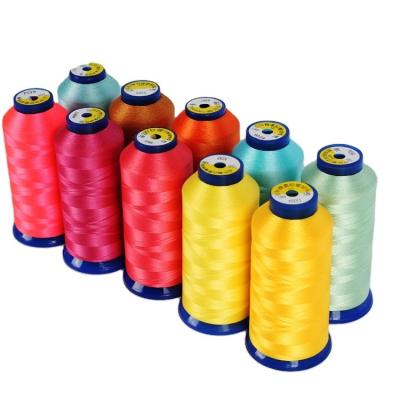 China 630D/3 210D/9 Polyester Filament High Temperature Resistant Reinforced High Strength Weaving Sewing Thread for sale