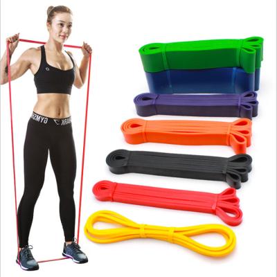 China Strength Training Wholesale Logo Customizable Latex Loop Fitness Resistance Bands Long Pull Up Resistance Bands Set for sale