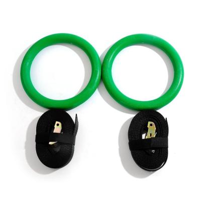 China Indoor Fitness Ring Abs Adjustable Gymnastics Rings Wholesale High Quality Durable Sports Rings for sale