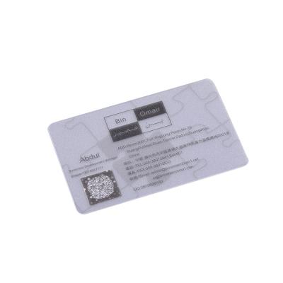 China Custom Custom Made PVC Plastic Transparent Card, Transparent PVC Business Card Printing, Business Card for sale