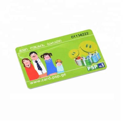 China Custom Double Sided Printing Magnetic Stripe PVC Plastic Card Making With Serial Number Printing for sale