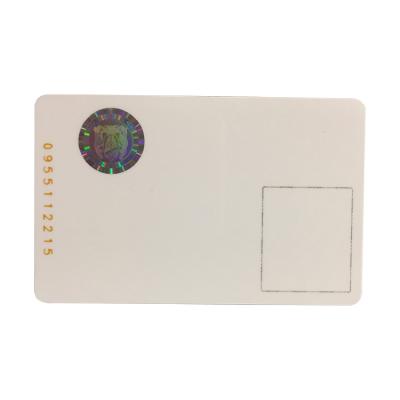 China Custom Made Custom Fluorescent Ink PVC Hot Stamping Plastic Holographic Card for sale