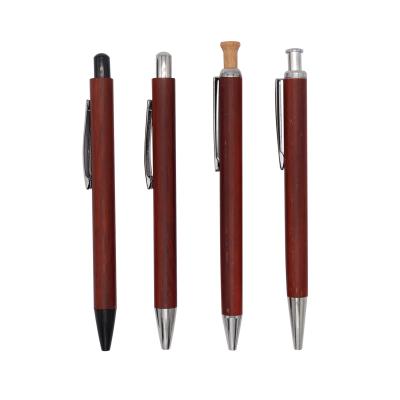 China Promotional Classic Ballpoint Pen Ballpoint Pen Manufacturer Promotional Pen Bamboo Rosewood Bamboo With Logo for sale