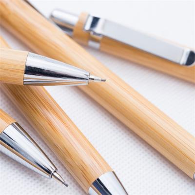 China Office School Pencil Eco - Friendly Bamboo Automatic Mechanical Pencil With Customizable Logo for sale