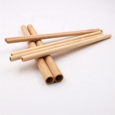 China Factory direct high quality traditional custom logo bubble tea straw tube wooden bamboo bamboo for sale