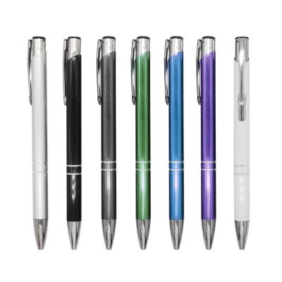 China Factory Made Custom Logo Metal Pen Stationery 0.7mm 1.0mm Pen Wholesales Promotional Manufacturing for sale