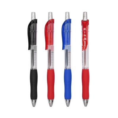 China Normal fast delivery promotional OEM ODM acceptable ballpen plastic push button gel pen for sale