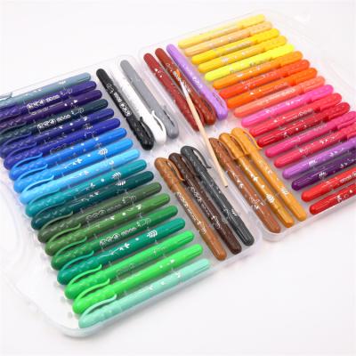 China Promotion New Design High Quality Colors\School\Office 48 Colors Washable Silky Crayon Pencils Custom Set for sale