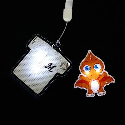 China 3D LED Flash Light Name Badge Christmas Gifts Kids Acrylic Flash LED Badge Manufacturer China for sale