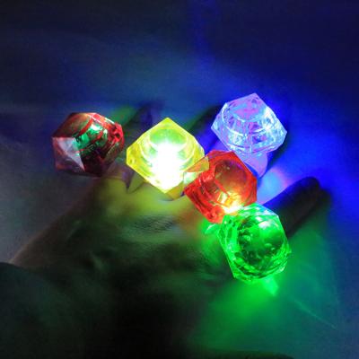 China PS+ ABS Party Gift Sale Concert Best Of Funny Finger Light Flashlight LED Props Props LED Ring Toy Color LED for sale