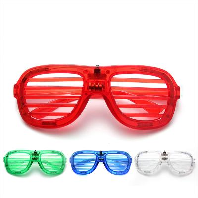 China New PC+ABS Plastic Christmas Party Supplies Decoration GlassesLED Fashion Light Up LED Party Glowing Glasses For Adult And Kids for sale