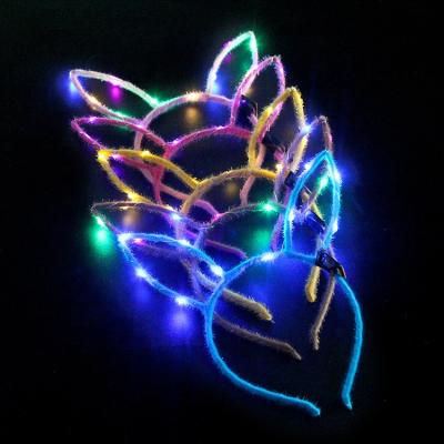 China Christmas Theme Party LED Fast Flashing Antler Instant Light Headband Shape LED Flashing Light Headband For Kids Birthday Party for sale