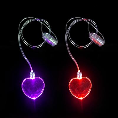 China New PS+ TPR Style Christmas LED Flashing Light Necklace For Christmas Party Supplies OEM Logo And Color LED Flashing Necklace for sale