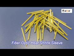 yellow fiber optic heat shrink sleeve , 2.5mm heat shrink splice protector