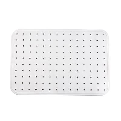 China Restaurant Reversible Waterproof Non-slip Wear-resistant Bathroom Suction Floor Plastic Bath Mat for sale