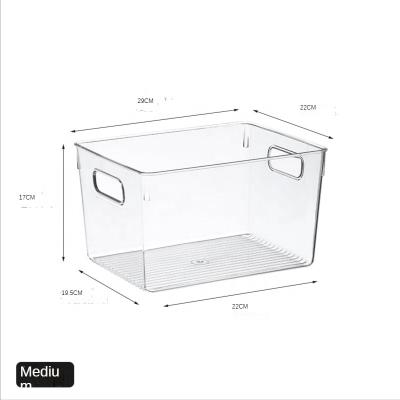 China A4 29*22*17cm Viable Home Plastic Storage Fridge Container Organizer Transparent Box for sale